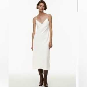 Aritzia Wilfred light birch midi dress!